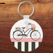 Polka Dot Bicycle Sleutelhanger (Voorkant)