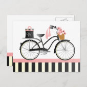 Polka Dot Bike Briefkaart (Voorkant / Achterkant)