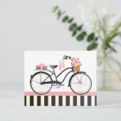 Polka Dot Bike Briefkaart (Staand voorkant)