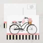 Polka Dot Bike Briefkaart (Voorkant / Achterkant)