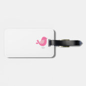 Polka Dot Birds and Flowers Bagagelabel (Achterkant horizontaal)