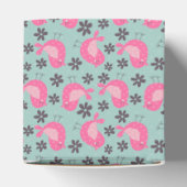 Polka Dot Birds and Flowers Bedankdoosjes (Bovenkant)