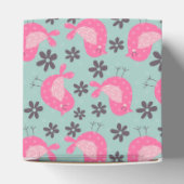 Polka Dot Birds and Flowers Bedankdoosjes (Bovenkant)
