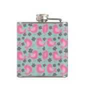 Polka Dot Birds and Flowers Heupfles (Achterkant)