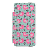Polka Dot Birds and Flowers Incipio iPhone Portemonnee Hoesje (Voorkant Agenda)