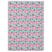 Polka Dot Birds and Flowers Klembord (Achterkant)