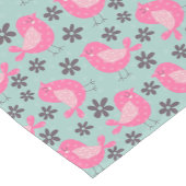 Polka Dot Birds and Flowers Korte Tafelloper (Hoek)