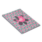 Polka Dot Birds and Flowers Notitieboek (Rechterzijde)