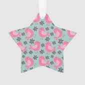Polka Dot Birds and Flowers Ornament (voorkant)