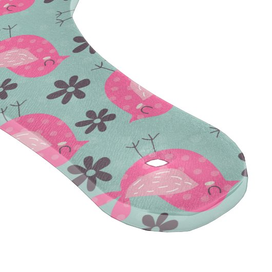 Polka Dot Birds and Flowers Snijplank (Hoek)