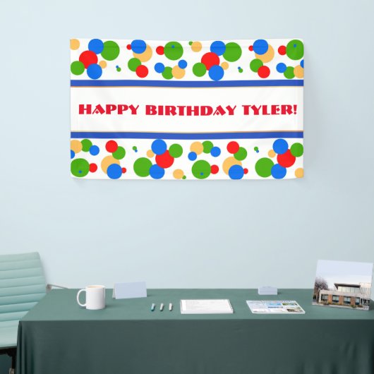 Polka Dot Birthday Banner (Beurs)