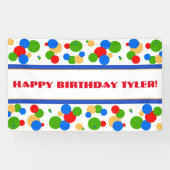Polka Dot Birthday Banner (Horizontaal)