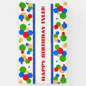 Polka Dot Birthday Banner (Verticaal)