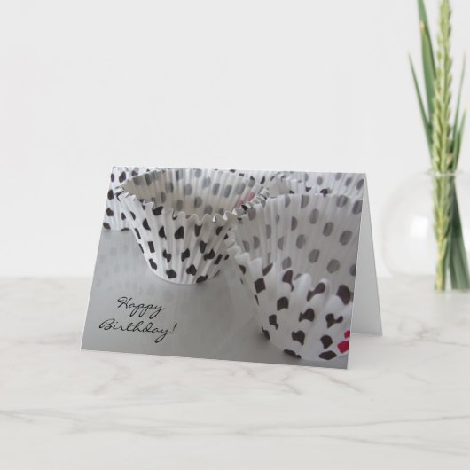 Polka Dot Birthday Wish Kaart (Voorkant)