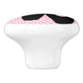 Polka Dot Black Ballet Slippers Meubelknop Keramische Knop (Zijkant)