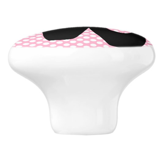 Polka Dot Black Ballet Slippers Meubelknop Keramische Knop (Zijkant)