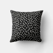 Polka Dot Black en White Kussen (Achterkant)
