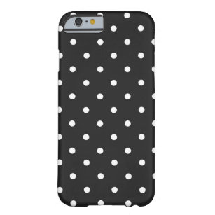 Polka Dot Black & White Barely There iPhone 6 Hoesje