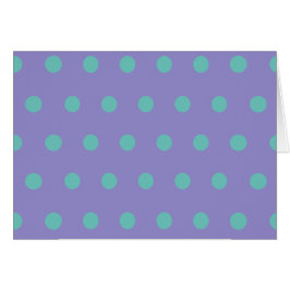 Polka Dot Blank Kaarten (Lavendel & Aqua)