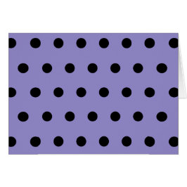 Polka Dot Blank Kaarten (Lavendel & Zwart)