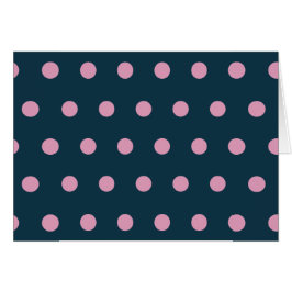 Polka Dot Blank Kaarten (Midnight Blue & Soft Pink