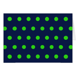 Polka Dot Blank Kaarten (Navy Blue & Lime Green)