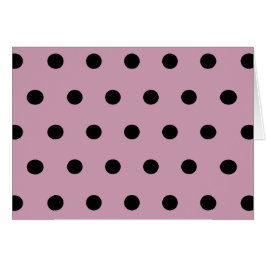 Polka Dot Blank Kaarten (Roze & Zwart)