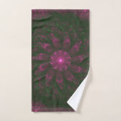 Polka Dot Bloom – Botanische Fractale Kunst Bad Handdoek (Handdoek)