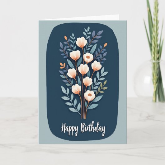 Polka Dot Bloom Kunstkaart Kaart (Voorkant)