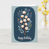 Polka Dot Bloom Kunstkaart Kaart (Gele Bloem)