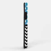 Polka Dot Blue en Chevron iPhone 5 Hoesje (Achterkant/rechts)