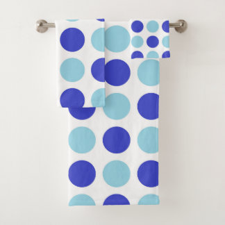 Polka Dot Blues Bad Handdoek