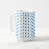 Polka Dot Blues Koffiemok (Voorkant links)