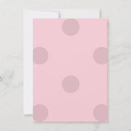 Polka Dot Blush Pink Kaart
