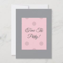Polka Dot Blush Pink Kaart