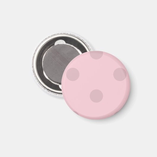 Polka Dot Blush Pink Magnet (Voorkant / Achterkant)