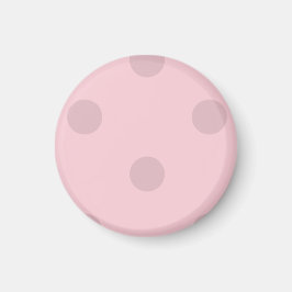 Polka Dot Blush Pink Magnet