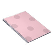 Polka Dot Blush Pink Notepad Notitieboek (Rechterzijde)