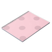 Polka Dot Blush Pink Notepad Notitieboek (Linkerzijde)
