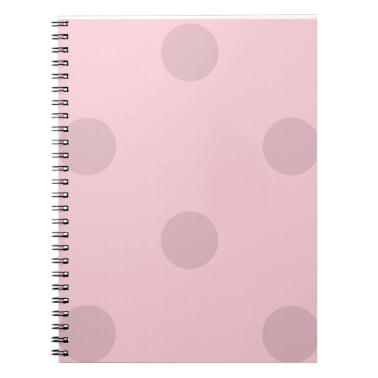 Polka Dot Blush Pink Notepad Notitieboek (Voorkant)