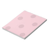 Polka Dot Blush Pink Notitieblok (Linkerzijde)