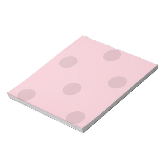 Polka Dot Blush Pink Notitieblok (Linkerzijde)
