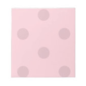 Polka Dot Blush Pink Notitieblok (Voorkant)