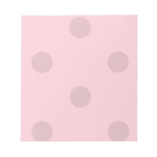Polka Dot Blush Pink Notitieblok (Voorkant)