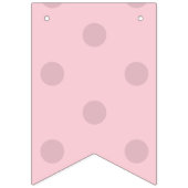 Polka Dot Blush Pink Vlaggetjes (Eerste vlag)
