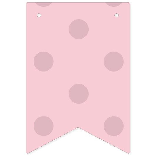 Polka Dot Blush Pink Vlaggetjes (Eerste vlag)
