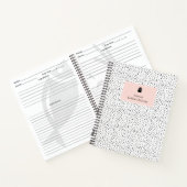  Polka Dot Blush Roze Bakken Cupcake Recept Notitieboek (Binnen)