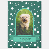 Polka dot boog foto voor huisdieren magneet (Voorkant)