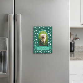 Polka dot boog foto voor huisdieren magneet