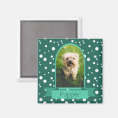 Polka dot boog foto voor huisdieren magneet (Voorkant / Achterkant)